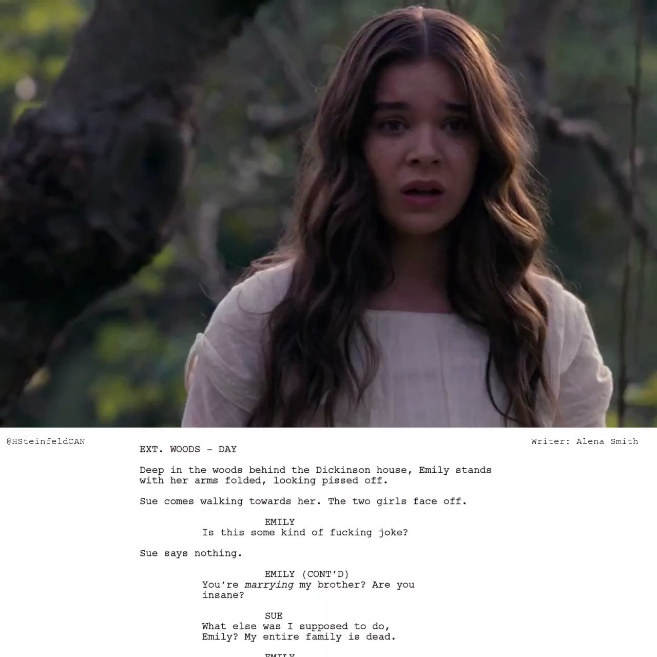 Hailee Steinfeld Canada 🌊 STREAM COAST on Twitter "📃 🎥 Dickinson 2x10