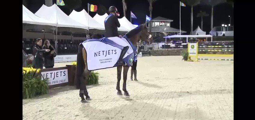 Big win for Sea Topblue and Andrew Bourns in the $214,000 Netjets Grand Prix last night  . Blue was bred in Co Clare by our friend James Meade and started his career in Ireland when ridden by Jenny Rankin . #bournssporthorses #yournextwinner https://t.co/lvXokwKkSP