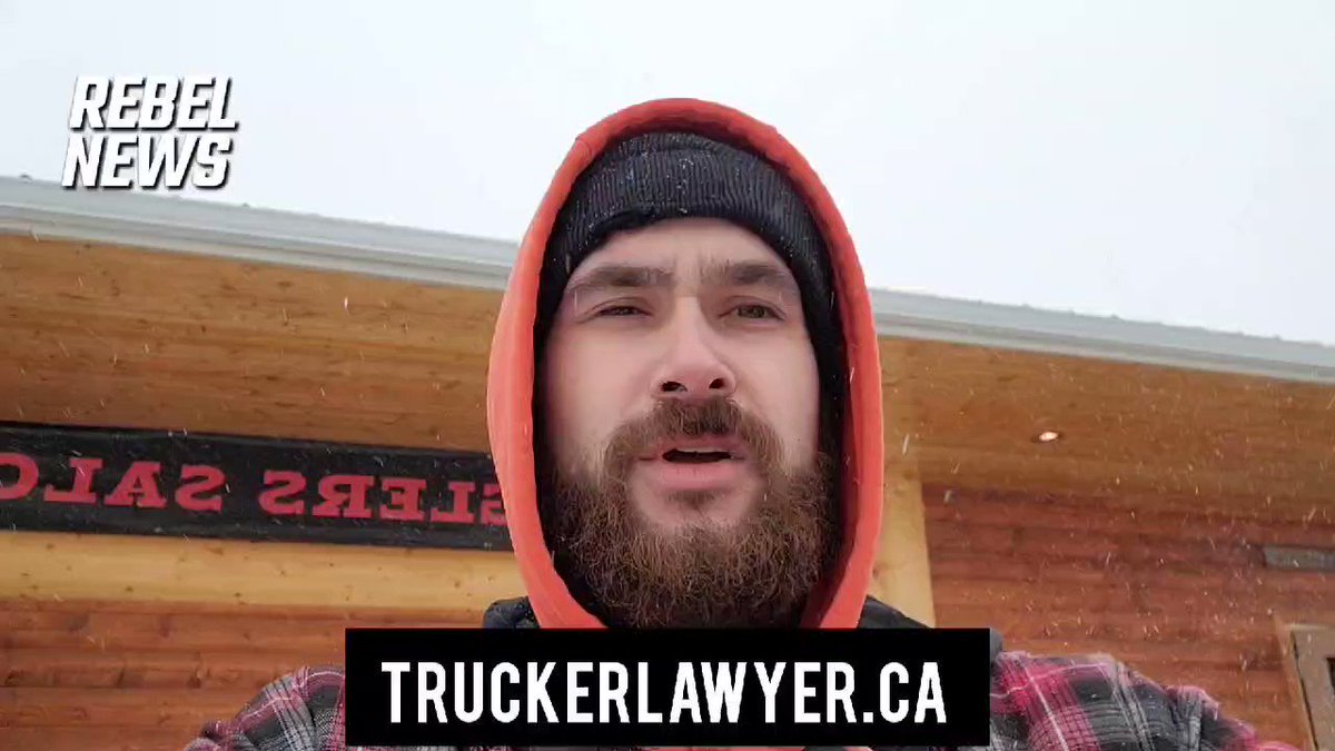 Epic Footage: Canadian Police Flinch In Standoff With Truckers Blocking Border SYLxL0pOeG-QNSm4