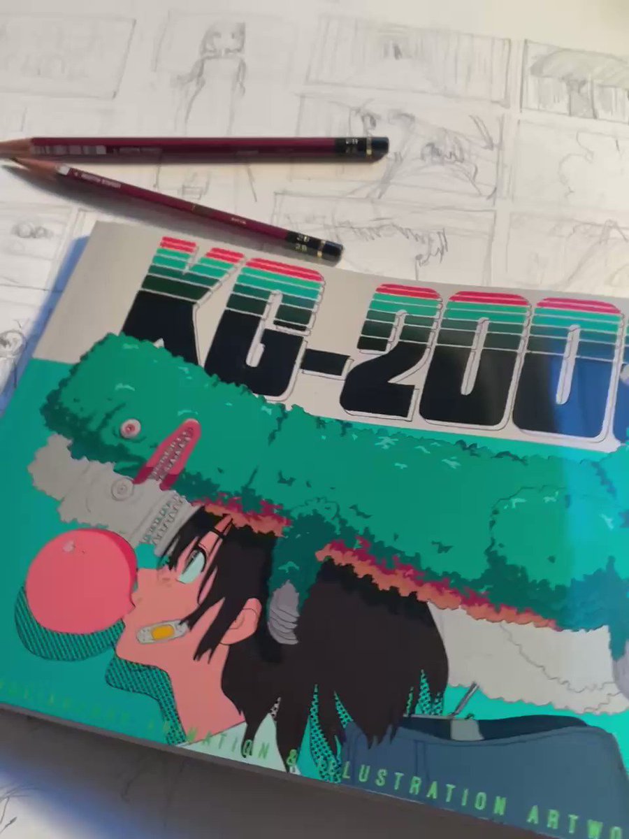【KG-2000】こむぎこ2000 画集　直筆サインイラスト入り KG-2000 こむぎこ2000 イラストレーション&アニメーション画集