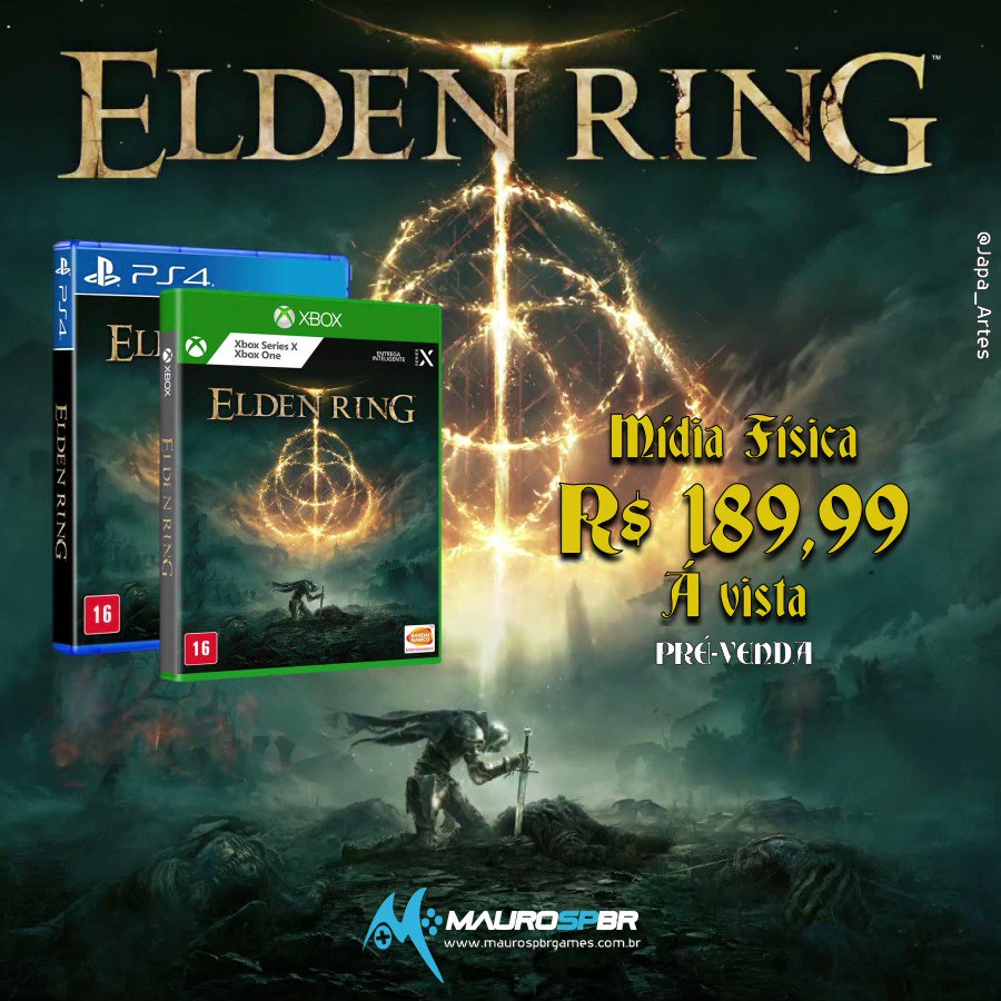 Elden Ring PS5 Mídia Física - MauroSPBR Games