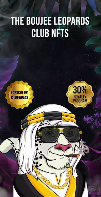 The next hottest drop in the #NFT space @boujeeleopards. The hype is real guys! You don’t want to miss