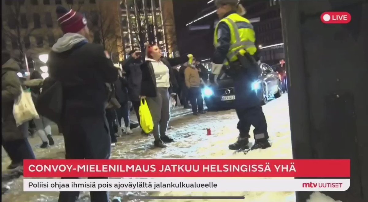 RT @FrancescComito: BREAKING: Helsinki Freedom Protesters arrested by police after refusing dispersal orders. https://t.co/ryQiaJ7yNF