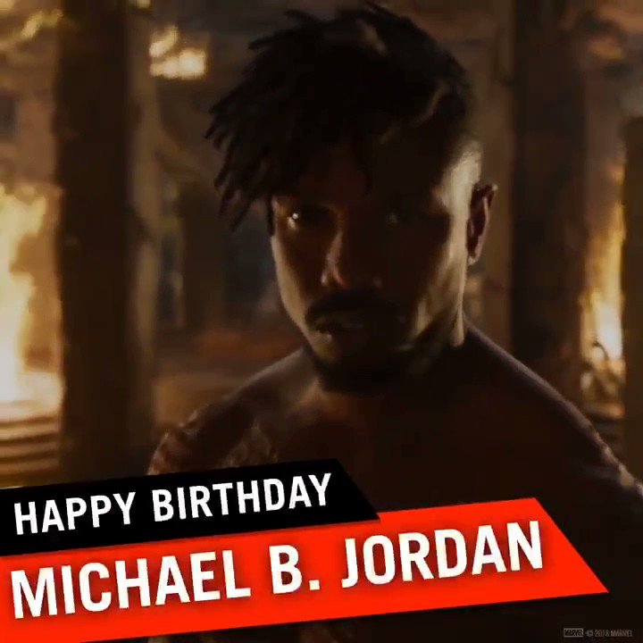 Happy Birthday to Michael B Jordan. He was born February 9th 1987. 
Killmonger ulmwi 