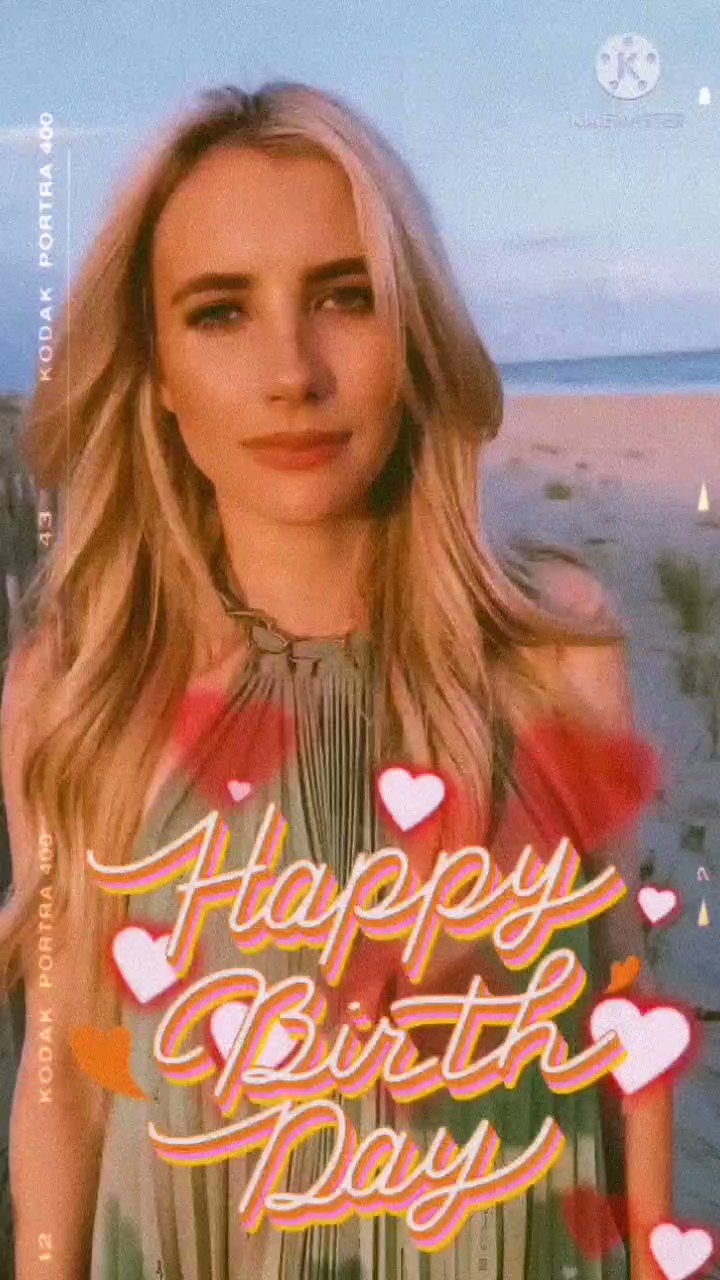 EMMA ROBERTS HAPPY BIRTHDAY         