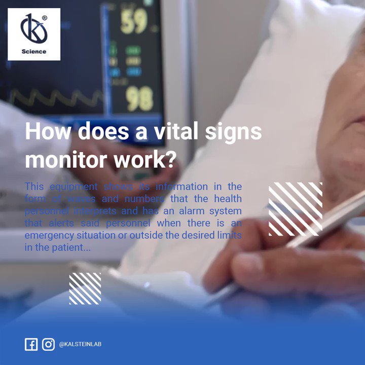 How does a vital signs monitor work? 