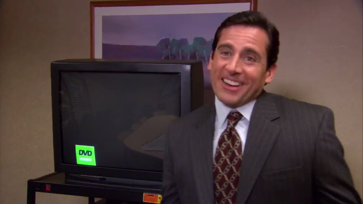RT @theofficereacs: some days im just on fire michael scott happy dvd logo conference room the office clips https://t.co/gmM9cUSdrY