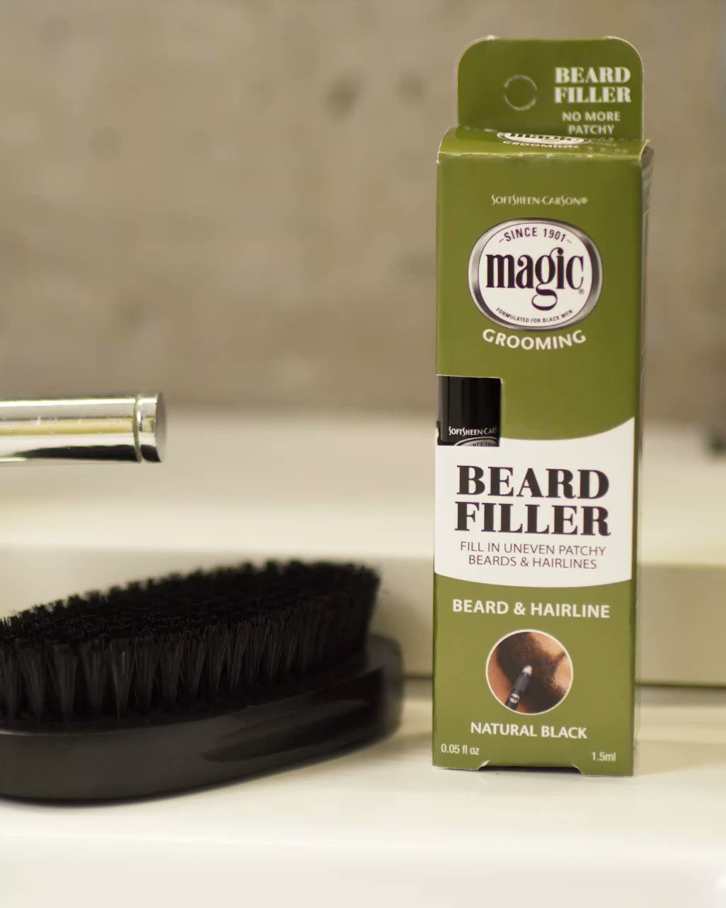 MAGIC Beard Filler Pen Natural Black (1.5ml) MAGIC Beard Filler Pen Natural Black (1.5ml)
