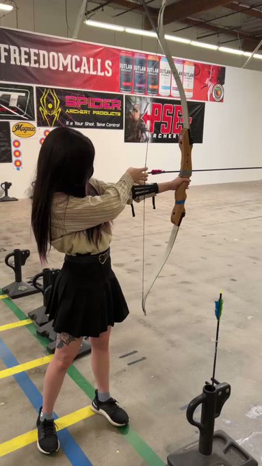 I shot a bow for the first time today! https://t.co/A62U8U4BpU