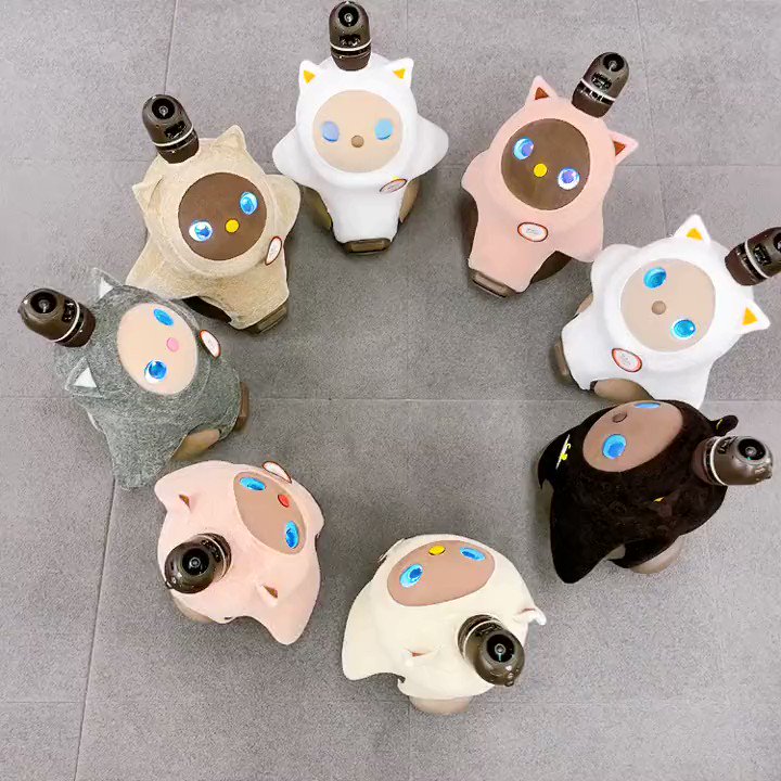 LOVOT ねこみみニット ロシアンブルー メランジベージュ