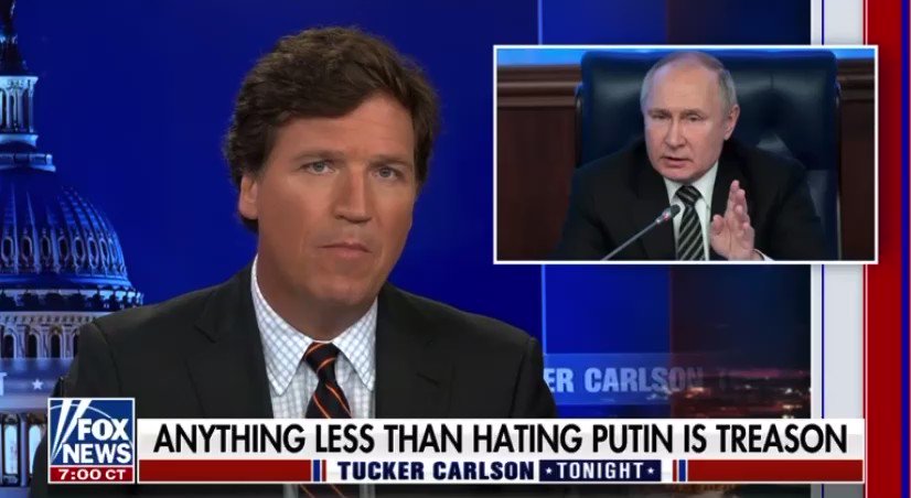 Tucker Carlson backs Russia in Ukraine conflict, asks Americans why they  hate Putin - The Washington Post
