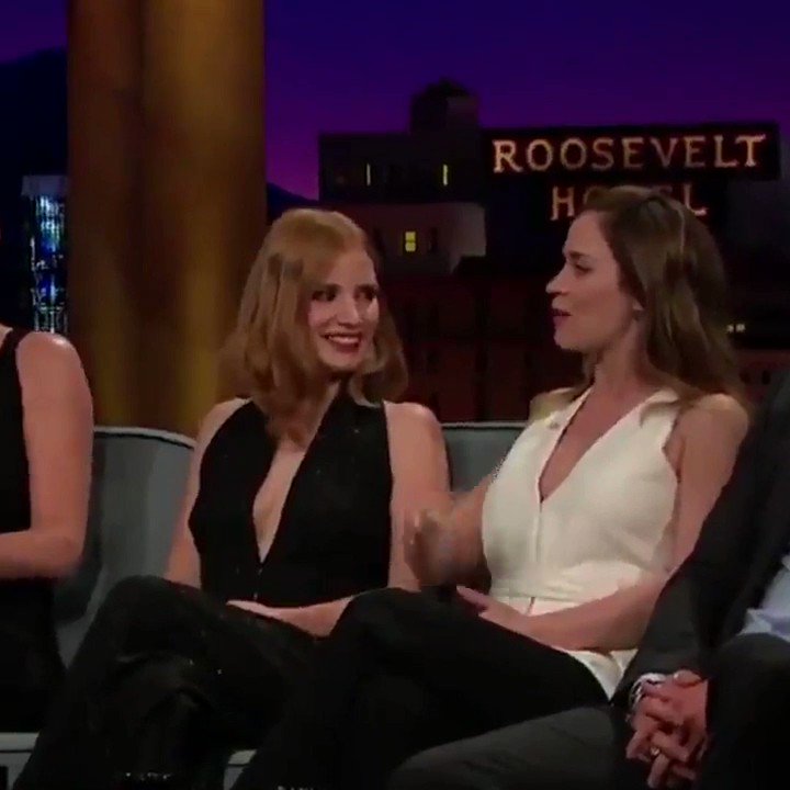 Happy birthday to jessica chastain s wifey - emily blunt 