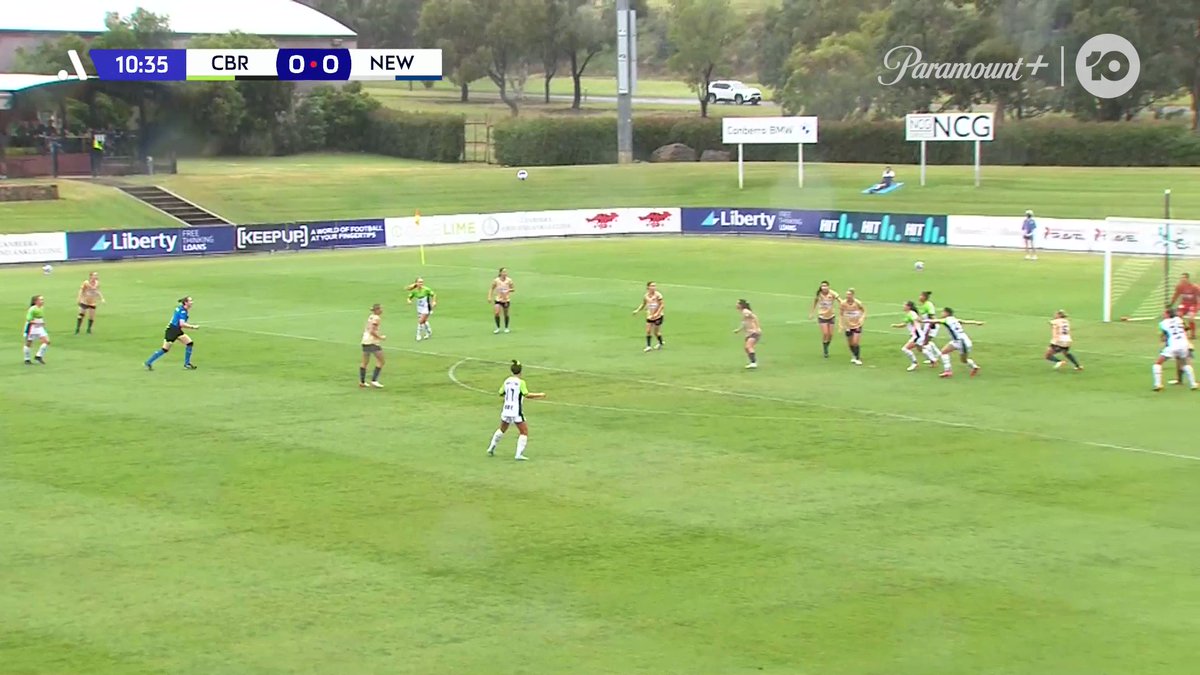 It's been a great first half for @CanberraUnited. 

They lead @NewcastleJetsFC 3-0 at Viking Park thanks to a brace from Michelle Heyman and a goal to Allira Toby. 

What will the second half provide us with? 

 on @ParamountPlusAU