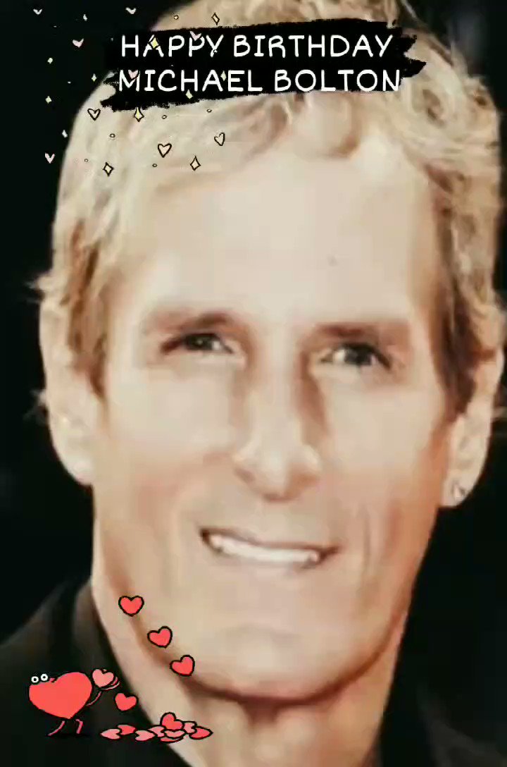 Happy birthday my dear Michael Bolton. May life bring you Love, Joy, Health and Wellness Chin Chin         