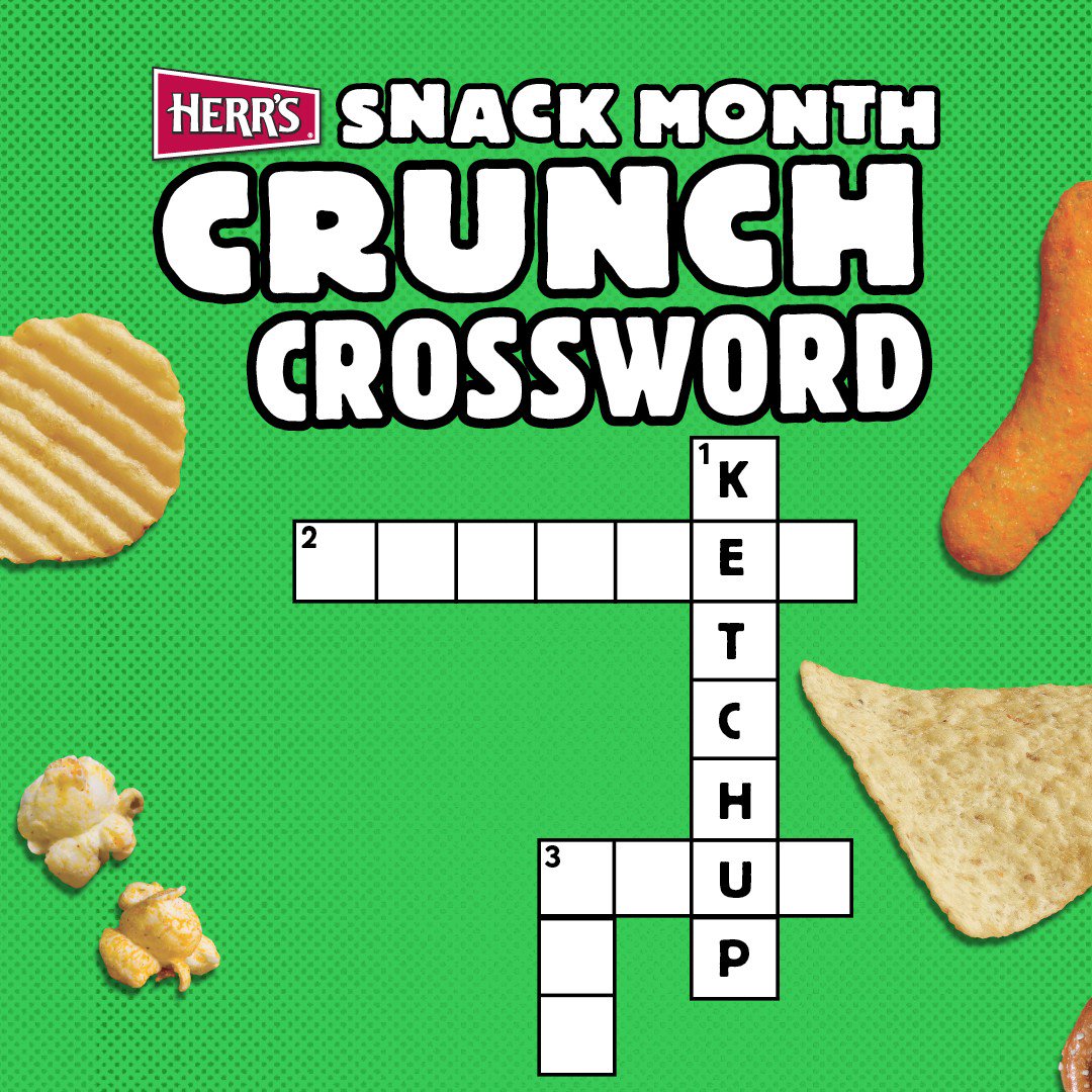 Herr Foods Inc. on Twitter "Can you solve the snack crossword? Show us