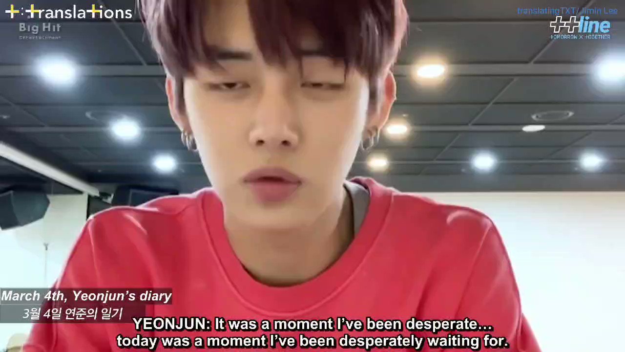 yeonjun doing things 🎂 on Twitter: "yeonjun's diary on march 4, 2019 ...