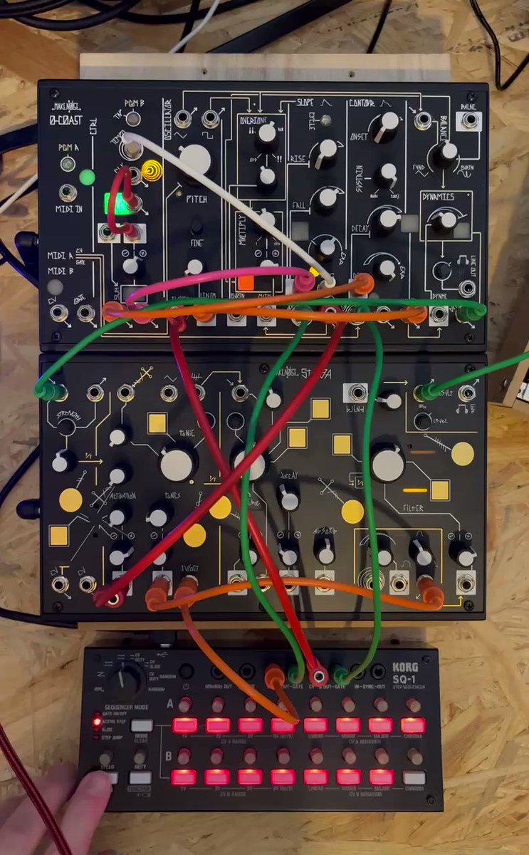 Makenoise 0-coast + Strega モジュラーシンセ | monsterdog.com.br