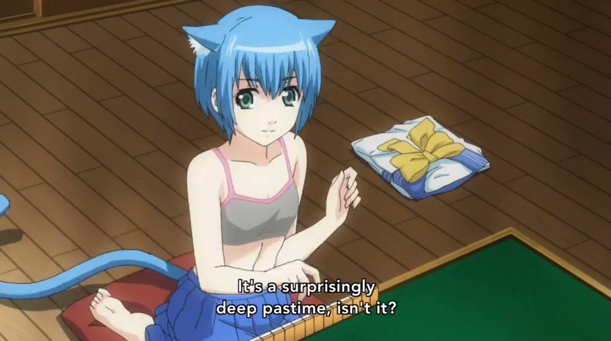 No context anime on X: The Cat Planet Cuties enjoy a relaxing game of  strip mahjong on this Caturday afternoon. t.coX4EfCKc9wH  X