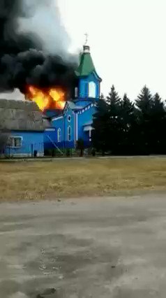Hromadske Int. on Twitter: Another destroyed church is St. George's Church  of the Boryspil Diocese in the village of Zavorychi in Kyiv Oblast. It was  built in 1873 3/3 https://t.co/WMXTiKl6As / Twitter