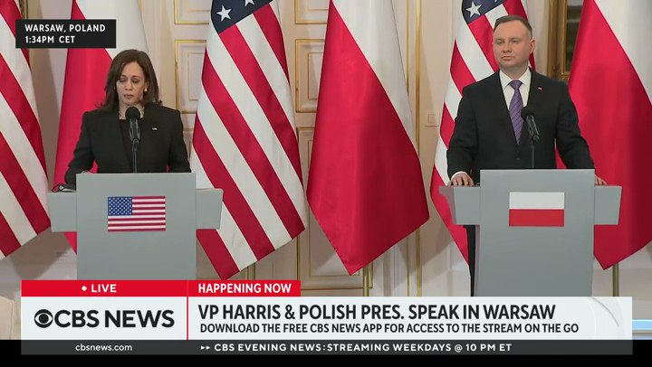 RT @tomselliott: .@VP Harris awkwardly starts laughing when asked about the Ukrainian refugee crisis https://t.co/SIHhiLbK6X