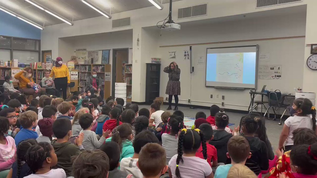 Today we had a visit from <a target='_blank' href='http://twitter.com/rajanilarocca'>@rajanilarocca</a>. She read us her book, Bracelets for Bina’s Brothers, and taught us about patterns in colors, sounds, motions, and words! <a target='_blank' href='http://search.twitter.com/search?q=KWBpride'><a target='_blank' href='https://twitter.com/hashtag/KWBpride?src=hash'>#KWBpride</a></a> <a target='_blank' href='https://t.co/DRXh1FV3Gp'>https://t.co/DRXh1FV3Gp</a>