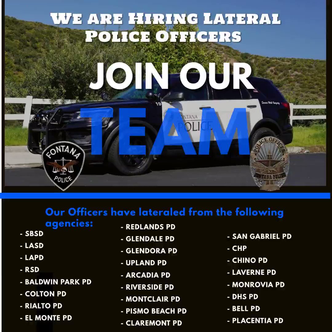 WE'RE HIRING! - We are - Rialto Police Department