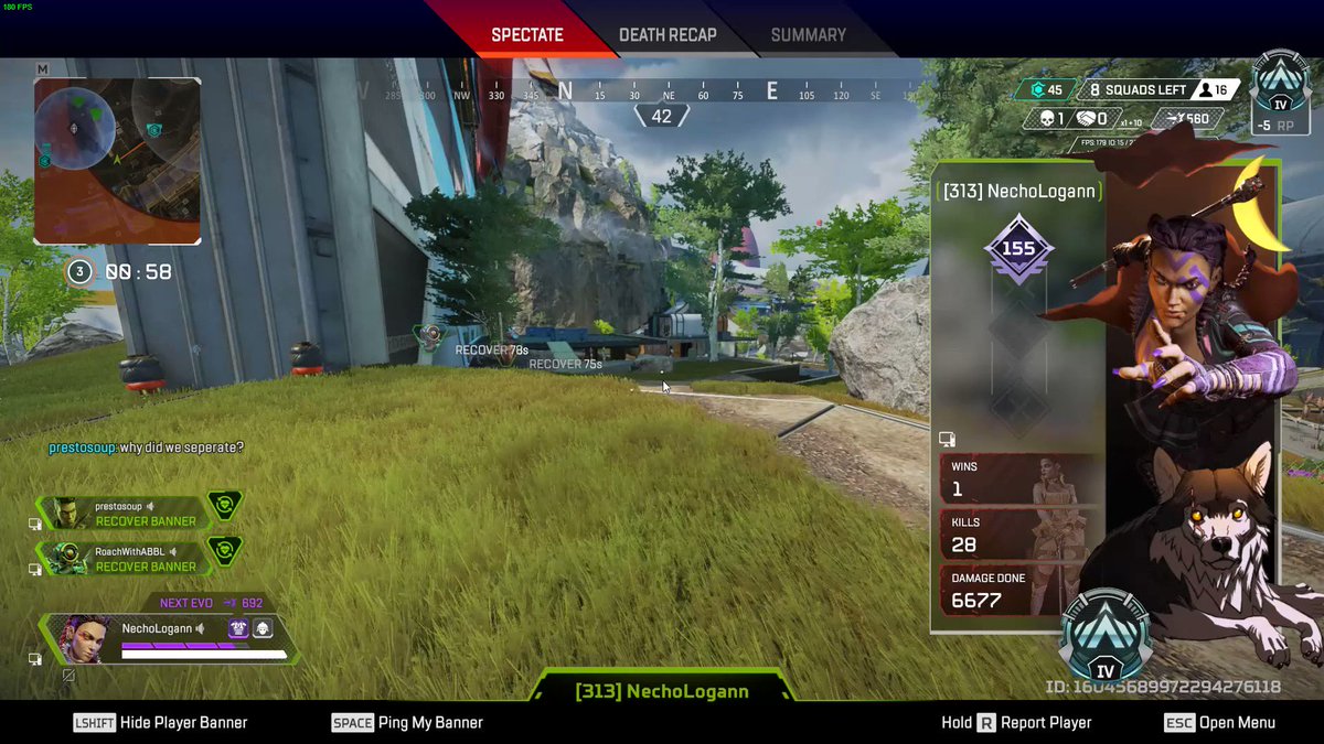 These are the types of teammates I get in Apex Legends lmao.... Dude dies, aggressively pings banner and spawn. Gets respawned and goes solo.