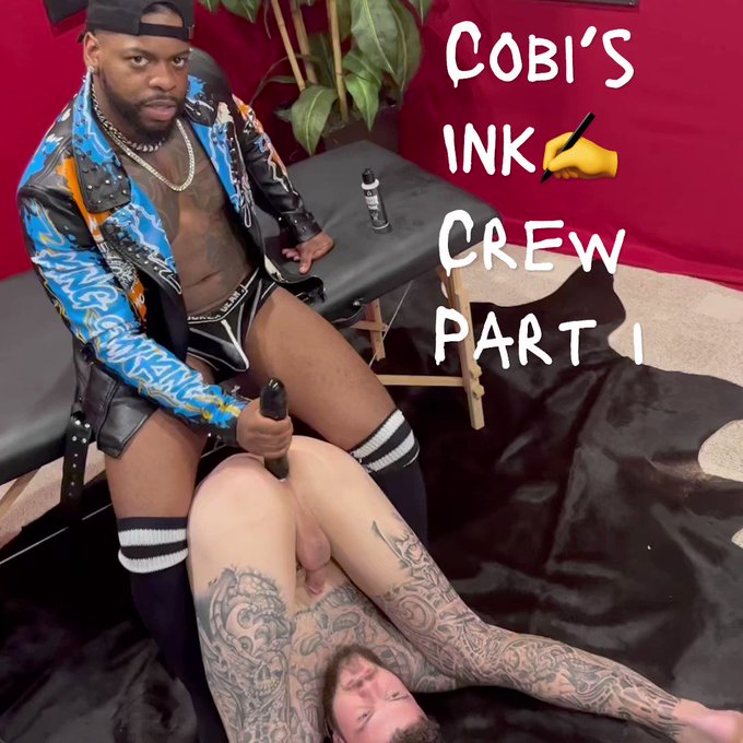 “ Welcome to Cobi’s Ink Crew” Where you can get Tatted Up and Gutted Out   Full Video Part 1 of 2 🎥✍️🍆💦