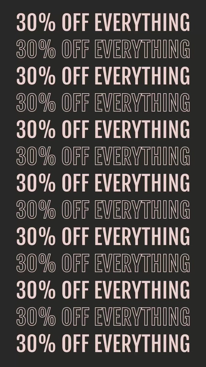 Image for PSA 📣💥 30% off EVERYTHING on site now! Hurry before all your fave styles go 🏃‍♀️🛍 https://t.co/KCsAQADM4j https://t.co/HDCKeeyqb3