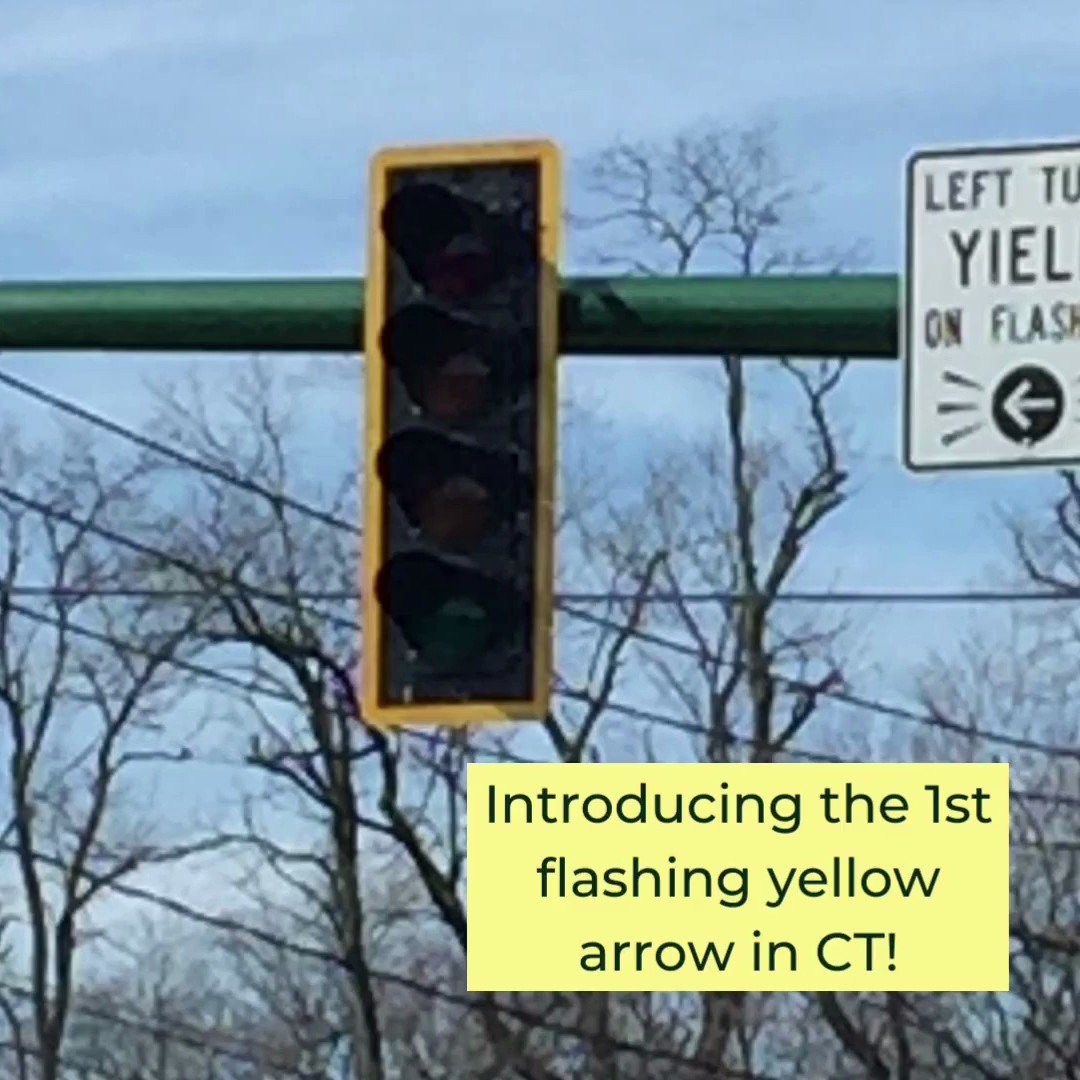 Greenwich Public Works on Twitter "Introducing the 1st flashing yellow
