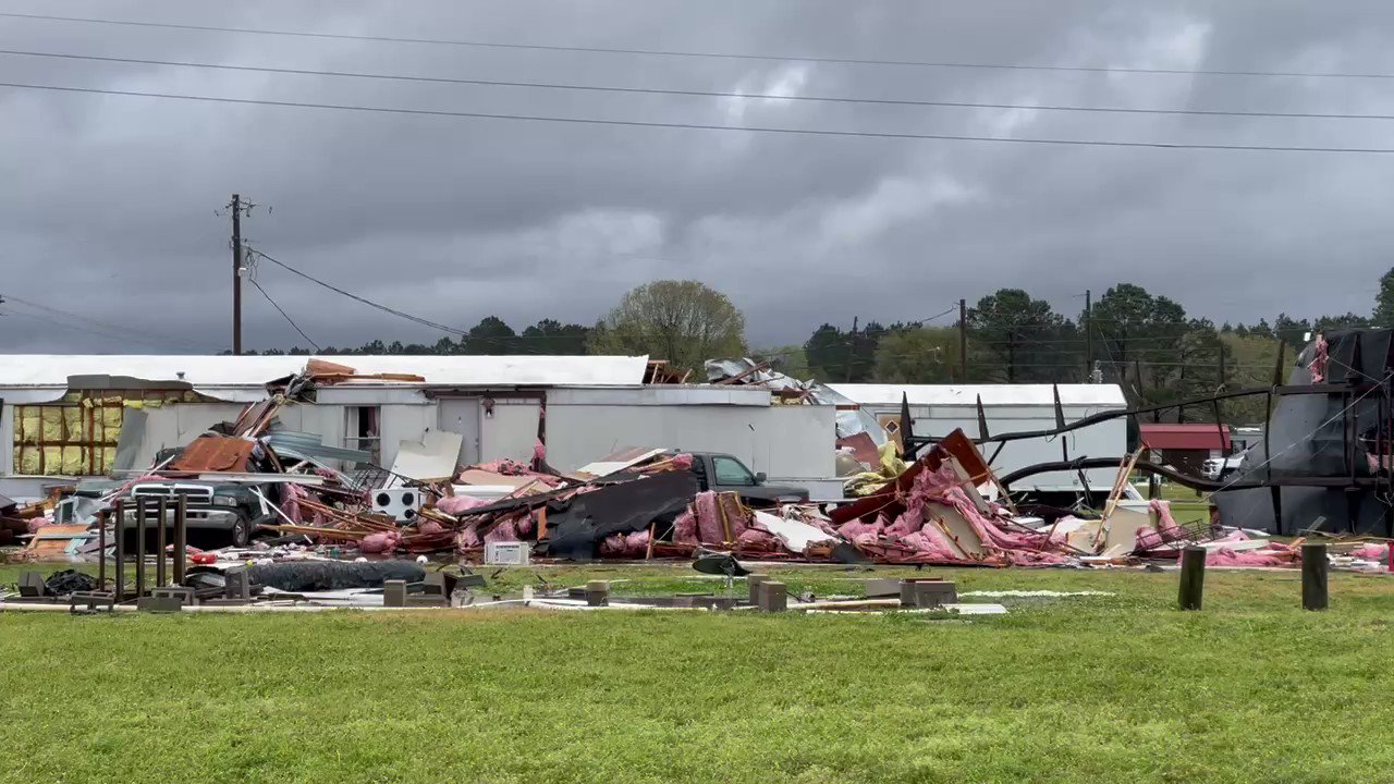 Ditto Gorme on Twitter "Possible tornado damage in the Poarch