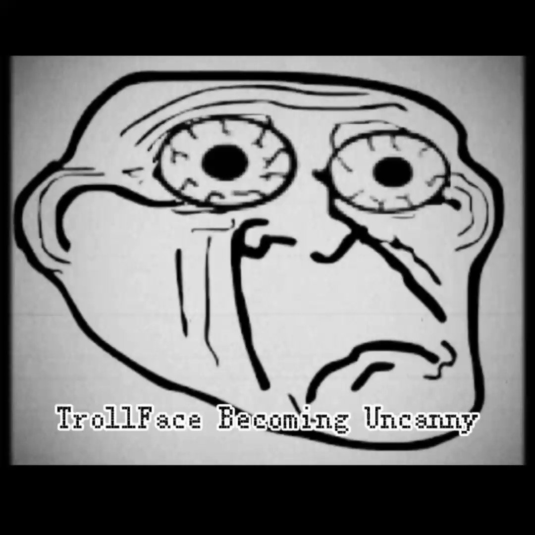 Trollface becoming uncanny - Imgflip