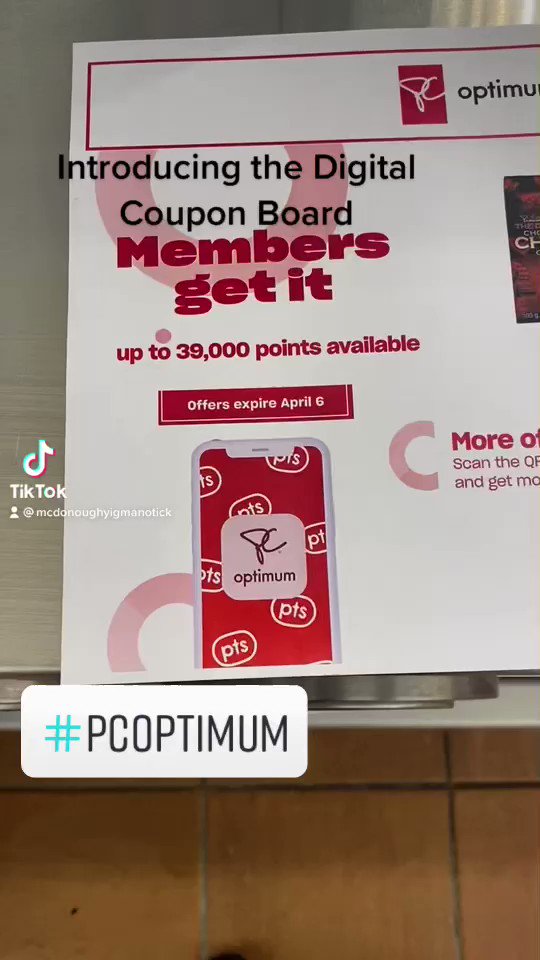 The new Digital Coupon Board is where customers choose offers & load them to their PC Optimum Account.
 
Find the QR code posted on the Coupon Board in store 

Or on our website…click on Flyers & Deals…look for “Bonus PC Optimum Offers” load the offers you like https://t.co/3cQA2efd43