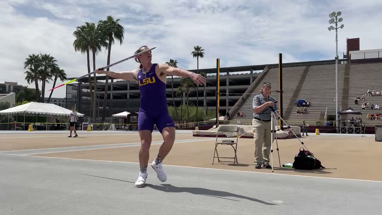 LSU Track & Field on Twitter "Men's Javelin TrexPedigo claims his