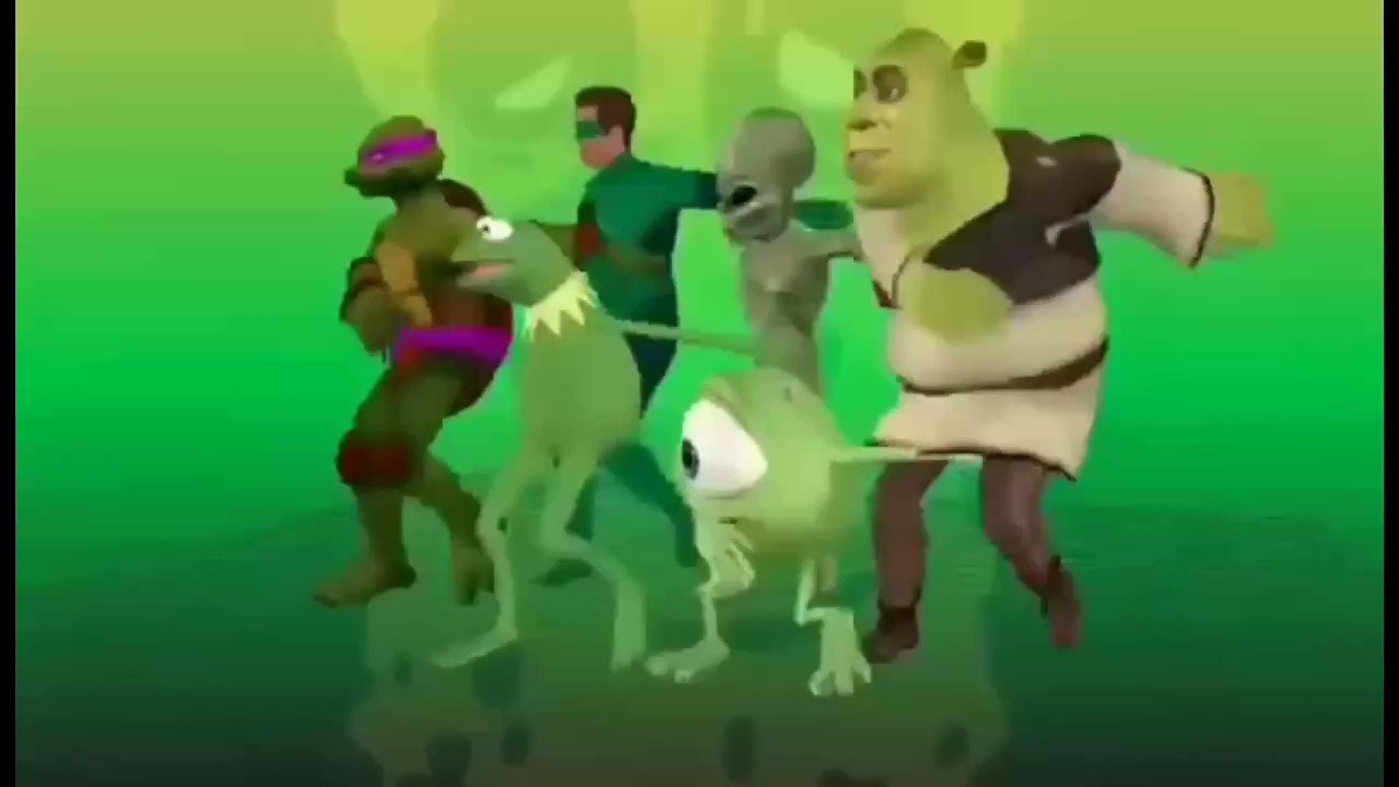 Shrek dançando - Shrek dançando os melhores hits do Brasil