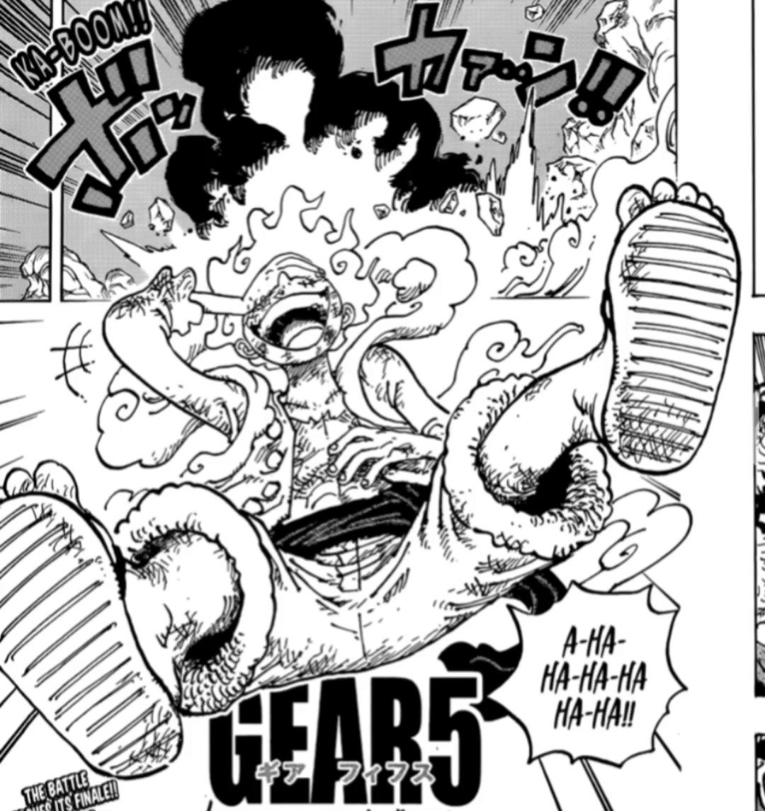 Luffy Gear 5 laughing