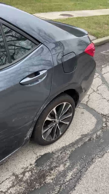 someone did a hit and run on my car but thank god for car insurance. already have a lot on my plate but