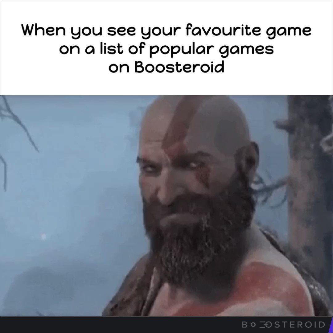 Boosteroid Cloud Gaming on X: Name your favorite popular game on Boosteroid  in the comment section⬇️ #boosteroid #gamingmeme #cloudgaming #godofwar  #kratos #videogames  / X