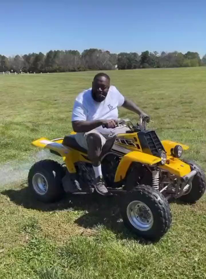 Daily Loud on X: "Rick Ross riding an ATV https://t.co/DqREdzh74i" / X