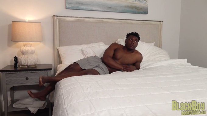#Zeke is hanging out in his room and getting turned on from watching #Drezzy's recent bottoming debut