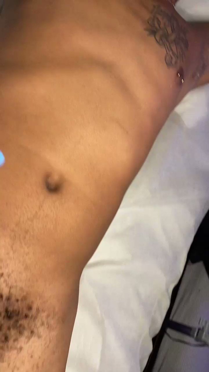 Twitter video waxing male crotch and cumming