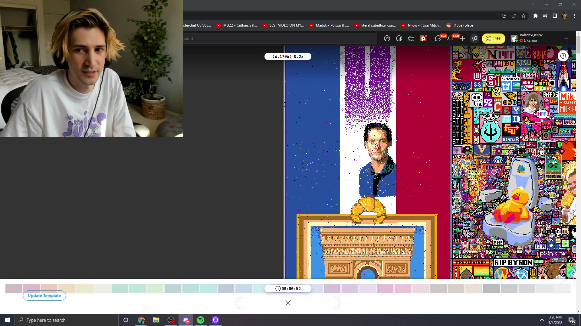 Chloé on Twitter "Le musée ne reviendra pas 🤔 xQc / pixelwar https//t.co/vFcPzv4NtQ" / Twitter