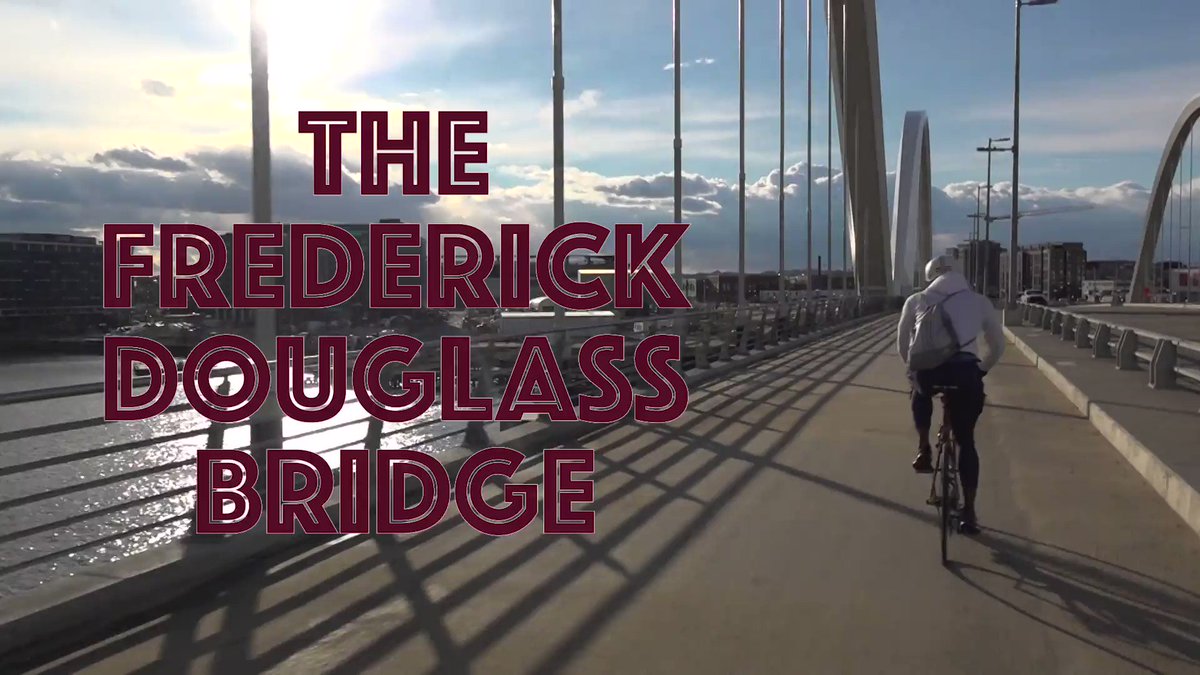 Our DC Bike @Streetfilms premiered here: https://t.co/1QAzDiyrKR

Below I embedded most of the segment on the BRAND NEW Frederick Douglass Bridge which has 40 feet of path for bikes & peds.

Anyone know if this is a record? In the USA? I can't think of any with that much width!! https://t.co/RXO8I3JaV9