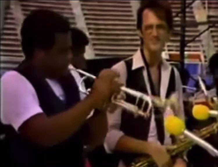 Freddie getting Michael Brecker s attention!!! Happy Birthday to the GOAT Frederick Dewayne Hubbard!!! 