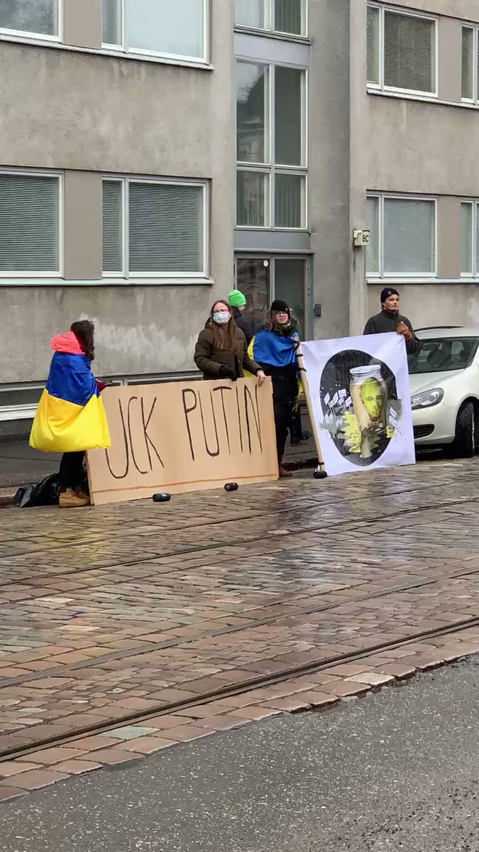 RT @TaigaColors: Happening in #Helsinki #Finland, in front of the Russian Embassy. https://t.co/Y0n3Crcicr