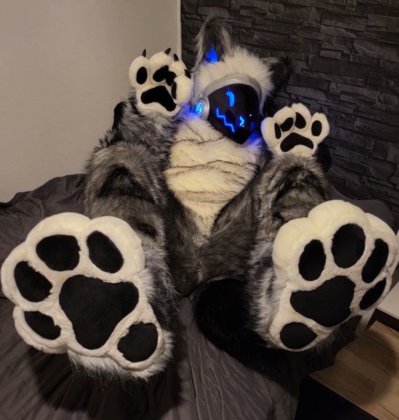 Nolla on X: Snuggletoaster :3 #protogen #fursuit #furry