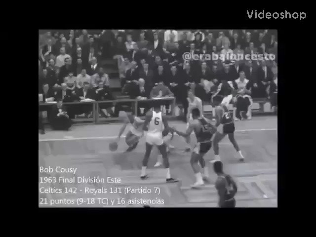 On this date in 1963, Bob Cousy and the Boston Celtics defeat the Cincinnati Royals 142-131 in the NBA Eastern Division Finals for a 4-3 series win. Hooray Bob Cousy! Hooray Celtics! (thanks @erabaloncesto) https://t.co/Peghmb2IBL