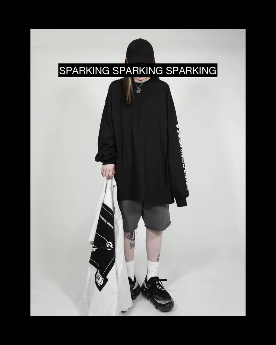 sparking sparking sparking ビッグシルエットパーカー LLGSYpxpvx