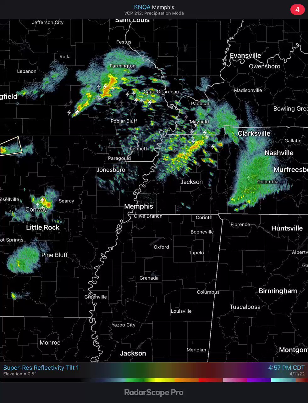 NWS Memphis on Twitter "🚨530 PM CDT Radar Update🚨 Showers and