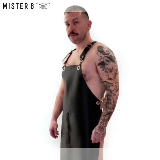 The Mister B Leather Harness Apron 

A very sexy look for your next fetish event. ?

With a zip in the